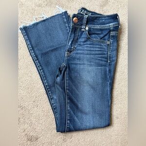 American Eagle Outfitters Blue Kick Boot Jeans- 4 Regular